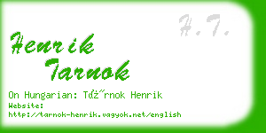 henrik tarnok business card